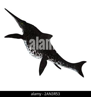 Shonisaurus popularis war ein Ichthyosaurier, der während der Trias in den Meeren Nordamerikas lebte. Stockfoto