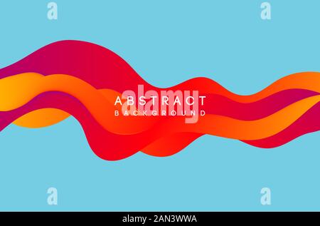 Verschieben von bunten Abstrakt Hintergrund. Dynamische Wirkung. Vector Illustration. Design Template. Stock Vektor