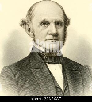 Berufs- und Industriegeschichte von Suffolk County, Massachusetts. 07, kehrte aber bald nach China zurück und verließ es nicht mehr für zwei Jahre. Er wurde durch das Ergebnis gut für seine Unternehmung zurückgezahlt. Herr Cushing wurde Nachfolger in der Leitung des Canton Househaus von Herrn Thomas T. Forbes, einem Neffen der Perkinses, der mit seiner Yacht Haidcc bald darauf im Canton River war. Cushingwas war in Europa, als die Nachricht von diesem Unheil kam und sofort nach China hereturned, um die Interessen seiner Firma zu schützen. Heand Mr. Forbes hatte sich mit der Firma Russell &Co. In intimer Form verstellt. Stockfoto