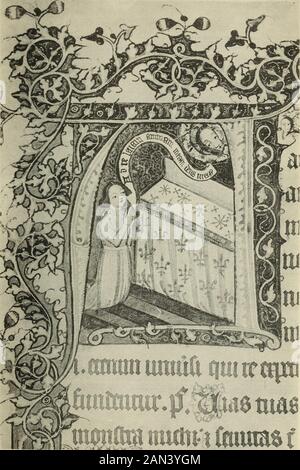 Missale ad usum Ecclesie westmonasteriensis . Platte 4.. CraHmunauiquiirttprammM nucnfi femra ( Stockfoto