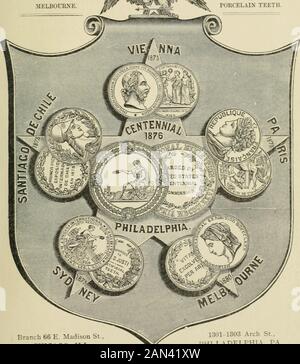 Transaktionen der Illinois State Dental Society, 1892. Und bei der heiklen Vermischung des Farbschattens sind sie eine bedeutende Fabrik. In Stt^ength -? Sie verfügen über ein Höchstmaß an Konsistenz, wobei die übrigen erforderlichen Qualitäten beibehalten werden. Itwould könnte durchaus möglich sein, Zähne viel stark machen, die Schönheit der Form missachten und einen groben, dicken Block bilden, aber das sollte sein und zweifellos würde, auf einmal abgelehnt von Zahnärzten und Patienten. In Adaption- =--? Für die alveoläre RID^s^Reat wurde jede erforderliche^und schließlich bitten wir um das Produkt unserer Fabrik nur a Stockfoto