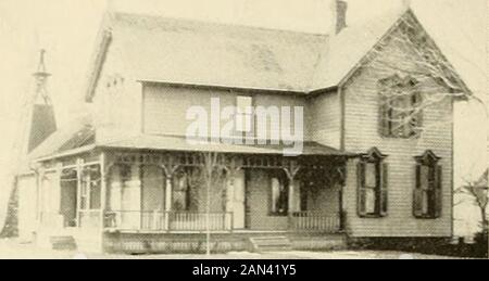 Historische und biographische Skizze von Cherry Creek, Chautauqua County, New York: Mit Ansichten von Geschäftsplätzen und Wohnsitzen, zusammen mit Skizzen prominenter Bürger verschiedener Berufe und Berufe, Vergangenheit und Gegenwart. WOHNSITZ VON W. F. STETSON. Stockfoto