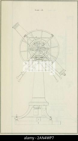 Ein Handbuch der sphärischen und praktischen Astronomie, das die allgemeinen Probleme der sphärischen Astronomie, die speziellen Anwendungen für die nautische Astronomie und die Theorie und Verwendung fester und tragbarer astronomischer Instrumente umfasst, mit einem Anhang zur Methode der kleinsten Quadrate. Stockfoto