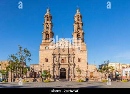 Catedral Basilica De Nuestra Señora De La Asunción, in Aguascalientes, Aguascalientes, Mexiko Stockfoto