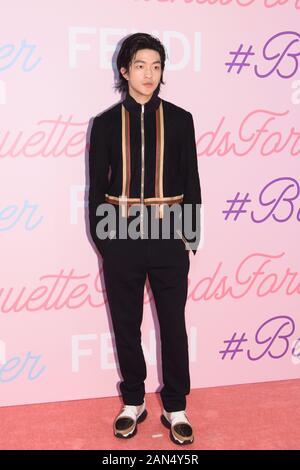 ------ Chinesische Schauspieler Qu Chuxiao besucht Fendi Werbeveranstaltung in Shanghai, China, 1. März 2019. Stockfoto