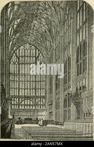 Die britische Nation eine Geschichte/von George MWrong. - Rr IKKiKXiiiorLAi: Vi.NiK.. M.. Marys. AVai: wi(k, ABOiT 1390. Beachten Sie, dass die Prävalenz von geraden Linien. Perpexdicilak Intekior, Gloucester, Catiieukal aboit,&gt; r&gt;. Beachten Sie die riesige Fenster und das schöne steinerne Gewölbe der Dach, afeature der Senkrecht Stil. 359 260 DIE BRITISCHE NATION Stockfoto