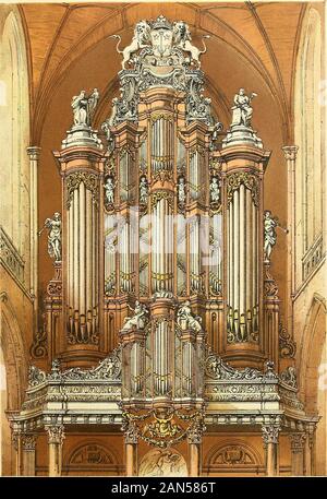 Die Box der Pfeifen: Ein illustriertes Buch über die Orgel: mit Notizen über Orgeln im In- und Ausland. J S KERK GOUDA 19™ SEPW 1872. Boston Public Library. . S? BAV01&lt; r HAARLEM. aS-sJ SEPT^ 1872 Stockfoto