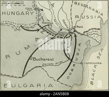 Die unabhängige Ionen trug sie so weit, vade Bessarabien und der Bemühung, Totake Odessa machen. Folglich, Feldmarschall von Mackensen leitet hisstrongest Bemühungen um die Erfassung ofGalatz, die bereits liegt unter hisguns auf der anderen Seite des SerethRiver. Die westlichen oder die Berge Ende theRussian Linie wird von theArchduke Joseph, der Ru-mania aus Ungarn durch die OitozPass und anderen Canyons angegriffen. Die crossingof die Alpen im Winter, wenn die Wälder und defiles gefüllt waren und das Thermometer an withsnow Maldrehen, fünfzehn Grad unter Null fiel, war anard Stockfoto