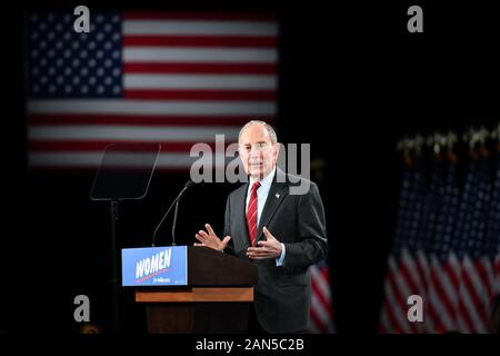 Mike Bloomberg "Women for Mike" Movement Kickoff Event, US Presidential Election Campaigning, Sheraton Hotel, New York - 15. Januar 2020 - Michael Bloombe Stockfoto