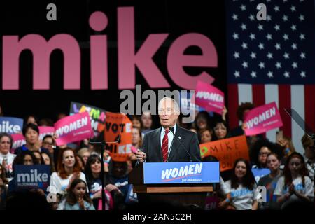 Mike Bloomberg "Women for Mike" Movement Kickoff Event, US Presidential Election Campaigning, Sheraton Hotel, New York - 15. Januar 2020 - Michael Bloombe Stockfoto