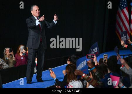 Mike Bloomberg "Women for Mike" Movement Kickoff Event, US Presidential Election Campaigning, Sheraton Hotel, New York - 15. Januar 2020 - Michael Bloombe Stockfoto