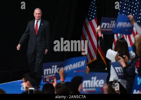 Mike Bloomberg "Women for Mike" Movement Kickoff Event, US Presidential Election Campaigning, Sheraton Hotel, New York - 15. Januar 2020 - Michael Bloombe Stockfoto