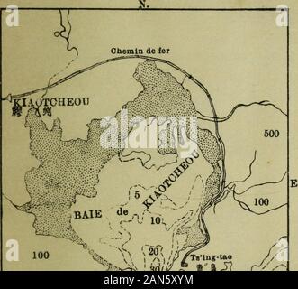 Géographie de l'Empire de Chine: cours inférieur = Fa wen Chung-kuo Kun yü lüeh Chih. Wei-hai-Wei. • %. --- V7 Fl Stockfoto