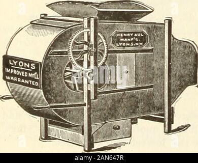 Jährliche Katalog 1919: Maschinen, Düngemittel, Samen etc. Verbesserte Korn Fans. ulds komplett, mit necessarysieves für allforms von Saatgut. . $ 30.00 Lyons, handgefertigt, komplette, withnecessary sievesfor alle Formen $ 35.00 ofseed Stockfoto