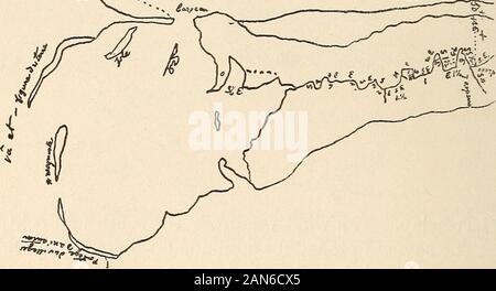 Die Wilderness Trail; oder, die Ventures und Abenteuer von der Pennsylvania Händler auf dem Allegheny Pfad, mit einigen neuen Annalen des alten Westens, und die Aufzeichnungen der einige starke Männer und einige schlechte. w" " *^. 20., Donnerstag. Heavy gale aus Nordosten. Wir blieb, und nicht in der Lage, unser Kanu auf dem Wasser zu setzen. 21., Freitag. Um 7 Uhr in der Früh haben wir den Leiter der Sumpf der See zu springen dot Sandoske im Osten. Wir wentabout eine Liga und eine Hälfte und über portaged zum großen See, die voller Eis wefound. Dies verpflichtet uns, unsere Schritte zurückzuverfolgen und gehen Sie zu theportage des Dorfes Stockfoto