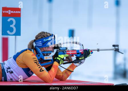 Ruhpolding, Deutschland. 15 Jan, 2020. Franziska Preuß von Deutschland bei den IBU Weltcup Biathlon, Frau 7,5 km Sprint in der Chiemgau Arena am Januar 15, 2020 in Ruhpolding, Deutschland. Credit: ESPA/Alamy leben Nachrichten Stockfoto