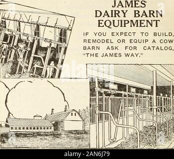 Jährliche Katalog 1919: Maschinen, Düngemittel, Samen etc. 100 Pfund macht 100 Gallonen PerfectMilk ersetzen.. Stockfoto
