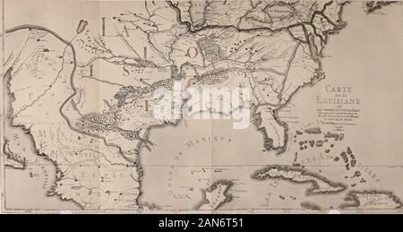 Die Wilderness Trail; oder, die Ventures und Abenteuer von der Pennsylvania Händler auf dem Allegheny Pfad, mit einigen neuen Annalen des alten Westens, und die Aufzeichnungen der einige starke Männer und einige schlechte. ispokotha ist einer der fivedivisions der Shawnee Stamm selbst bis zum heutigen Tag. Die wordis auch buchstabiertes Kespicotha, Kiscapocoke, Kiscopokes, Kiskapocoke, Kis-pogogi, Kispoko, Kiskapookes usw. Die Shawnee Stadt Eskippaki - thiki (thiki bedeutet; dpi oder theepee, Fluss), auf LewisEvanss Karte von 1755 als auf den großen Krieger Trail, zwischen der Mündung des Scioto und die Rote Rive entfernt Stockfoto