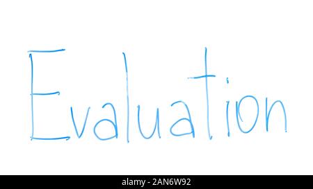 Bewertung Wort auf Glas geschrieben, Rate der Eigenschaft für Privatisierung oder wird Stockfoto