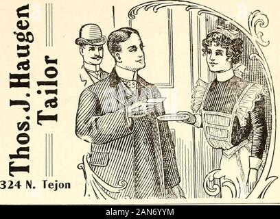 Der Tiger (Schülerzeitung), Sept. 1903 - Juni 1904. Bewohner, oder Edward S. PARSONS, Dean. Für Informationen in Bezug auf die Hochschule Abteilung Musik, erkundigen Sie sich von Edward S. PARSONS, Dean. Diejenigen, die Informationen über die Kurse inDrawing, Malerei, Design, etc., etc., fragen Sie ofARTUS VAN BRIGGLE, Direktor der Abteilung Kunst. Für Informationen über die EngineeringDepartment, gelten für FLORIAN CAJORI, Dekan der technischen Schule. Cutler Cutler Akademie Akademie ist die damit verbundene PreparatorySchool der, Colorado College, in denen studentsare Für jede amerikanische Hochschule vorbereitet. Adresse, M. C. GIL Stockfoto