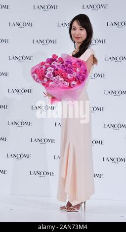 Tokio, Japan. 15. Jan 2020. Die japanische Schauspielerin Erika Toda nimmt an der Pressekonferenz für Lancome in Tokio, Japan, am 15. Januar 2020. Quelle: LBA/Alamy leben Nachrichten Stockfoto