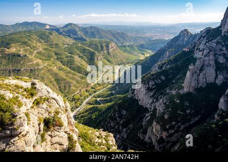 Berg Montserrat in Spanien Stockfoto