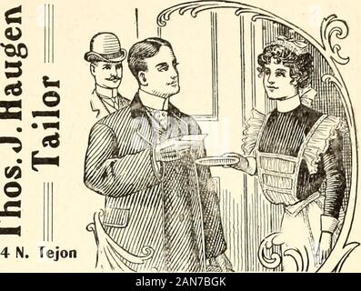 Der Tiger (Schülerzeitung), Sept. 1903 - Juni 1904. sident, oder Edward S. PARSONS, Dean. Für Informationen in Bezug auf die Hochschule Abteilung Musik, erkundigen Sie sich von Edward S. PARSONS, Dean. Diejenigen, die Informationen über die Kurse inDrawing, Malerei, Design, etc., etc., fragen Sie ofARTUS VAN BRIGGLE, Direktor der Abteilung Kunst. Für Informationen über die EngineeringDepartment, gelten für FLORIAN CAJORI, Dekan der technischen Schule. K Cutler Cutler Akademie Akademie ist die damit verbundene PreparatorySchool von Colorado College, in denen studentsare Für jede amerikanische Hochschule vorbereitet. Adresse, M. C. GILE Stockfoto