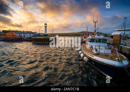 Kirkwall Hafen, Kirkwall, Orkney Stockfoto