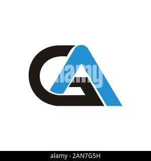 Initial gaor ag Logo vektor design Stock Vektor