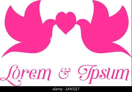 Taube Logo Design Konzept Vektor. Bird logo Vorlage. Symbol. Abbildung. Hoffe, Business Stock Vektor