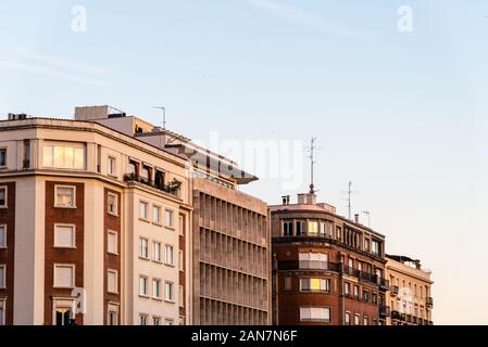 Luxuriöses Apartment Gebäude in dem Hieronymus-kloster Bezirk von Madrid Stockfoto