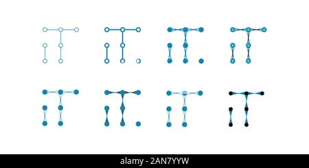 Einzigartige Logo, welches Ihrem Unternehmen helfen kann, angebaut Stock Vektor