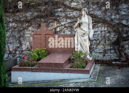 Grab von Maurice Utrillo und Lucie Valore. Montmartre. Saint-Vincent Friedhof. Stockfoto