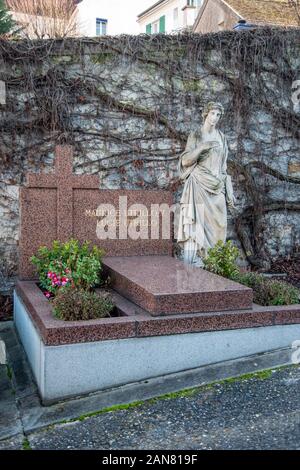 Grab von Maurice Utrillo und Lucie Valore. Montmartre. Saint-Vincent Friedhof. Stockfoto