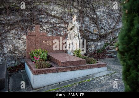 Grab von Maurice Utrillo und Lucie Valore. Montmartre. Saint-Vincent Friedhof. Stockfoto