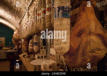 Italienisches Prosciutto & Salame Stockfoto