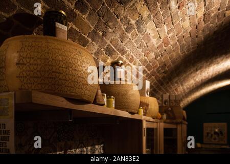 Ganz Grana Padano Stockfoto