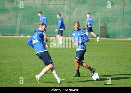 KSC Training in Spanien mit Jerome Gondorf und Olaf Malolepski Flippers Stockfoto