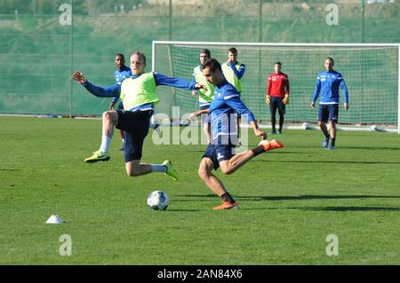 KSC Training in Spanien mit Jerome Gondorf und Olaf Malolepski Flippers Stockfoto