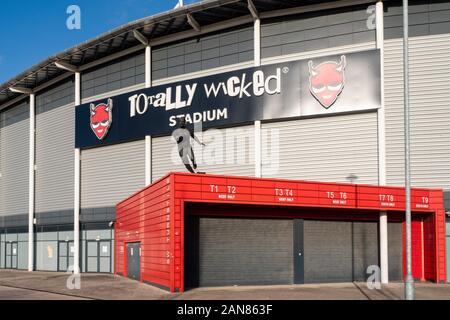 ST Helens R.F.C. ist ein professioneller Rugby-League-Verein in St Helens, Merseyside, der in der Super League, der obersten Wettkampfebene für Rugby, antritt Stockfoto