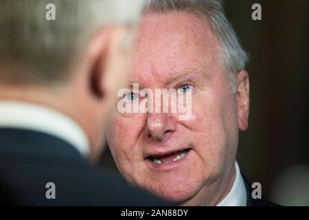 Edinburgh, Großbritannien. 16. Januar 2020. Bild: Alex Neil MSP - Scottish National Party MSP für Airdrie & Shotts. Live-TV-Interview mit Alex Neil mit ITV. Credit: Colin Fisher/Alamy leben Nachrichten Stockfoto