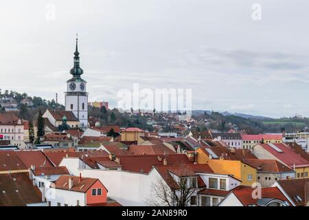 Der Gotik und der Renaissance Basilika St. Prokopius in Trebic Kloster, UNESCO-Welterbe, Tschechische Republik Stockfoto