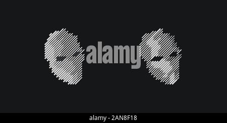 Einzigartige Logo, welches Ihrem Unternehmen helfen kann, angebaut Stock Vektor