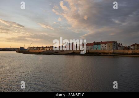 Ein Blick auf die historische Landspitze in Hartlepool, England. Stockfoto