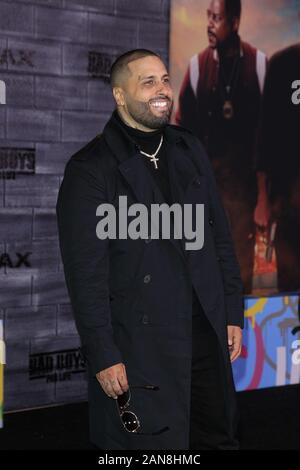 Los Angeles, CA. 14 Jan, 2020. Nicky Jam bei Ankünften für BAD BOYS FÜRS LEBEN Premiere, TCL Chinese Theatre (ehemals Grauman's), Los Angeles, CA 14. Januar 2020. Credit: Priscilla Grant/Everett Collection/Alamy leben Nachrichten Stockfoto