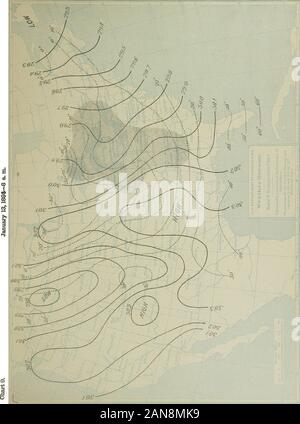 Studien von Wetter Typen und Stürme, die von Professoren und Prognose Beamten der Wetterdienst. Stockfoto