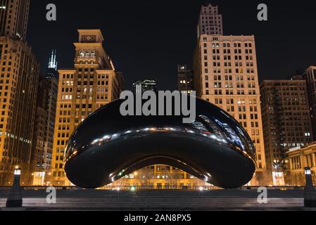 Cloud Gate die Bohne in Chicago, IL, USA Stockfoto