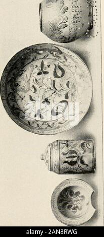 Blei verglaste potteryPart erste (gemeinsame Tone): plain verglast, sgraffito und Slip-eingerichtet waren. ? 2 § S 3 ,9 = S 5 S i c o IPS *.*^t = "Ich g-s5H S,? AI-3 * 11&Q&gt; ABL.&gt;&gt; Bo 5. Stockfoto