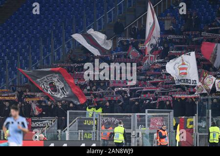 Rom, Italien. 14 Jan, 2020. Unterstützer von cremonese während der italienischen Pokalspiel zwischen Latium und Cremonese im Stadio Olimpico, Rom, Italien Am 14. Januar 2020. Foto von Giuseppe Maffia. Credit: UK Sport Pics Ltd/Alamy leben Nachrichten Stockfoto