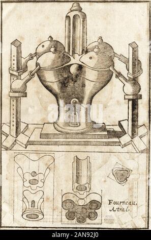 Le vray et methodique Cours de la physique, resolutiue vulgairement dite chymie: representé par Generales & particulieres: pour la connoistre theotechnie ergocosmique, c'est à dire, l'art de Dieu, en l'ouurage de l'vniuers. Stockfoto